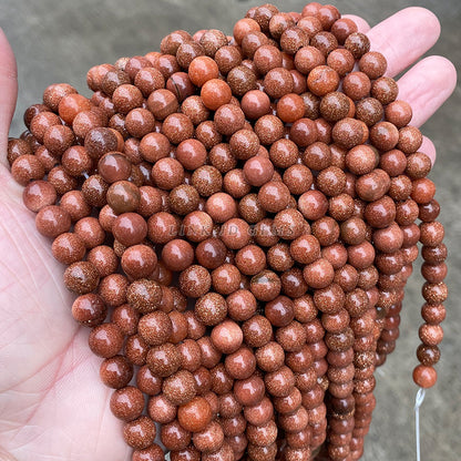 DIY jewelry accessories loose beads, sandstone beads