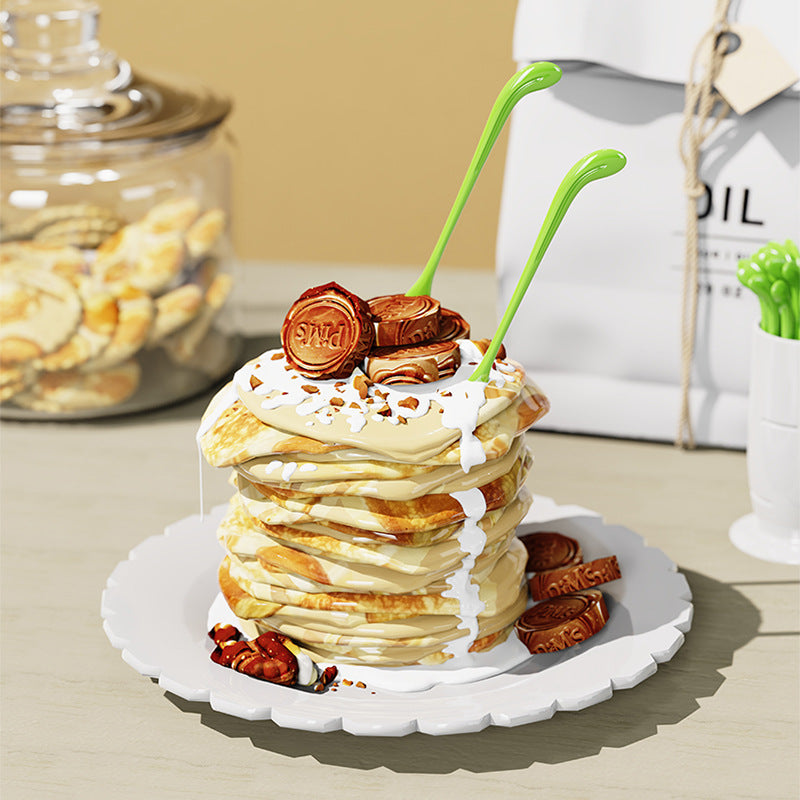 Tenedor de plástico desechable para fruta de rábano 