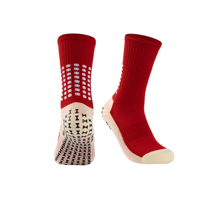 Adult Mid-Length Soccer Socks with Gel Anti-Slip