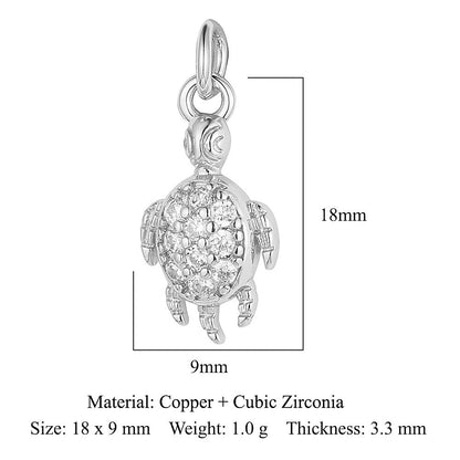 Copper zircon winged spider snake pendant