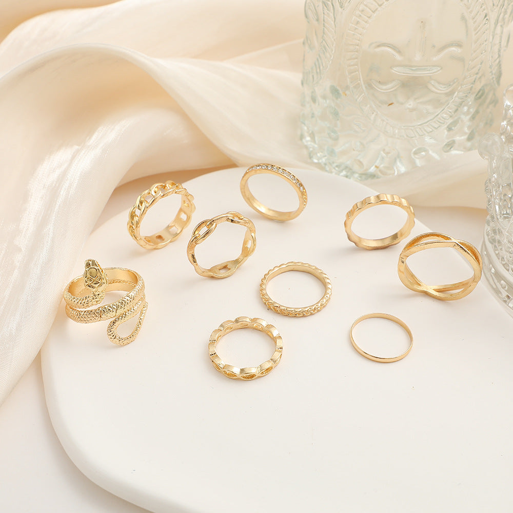 Snake Ring Set (9-Piece)