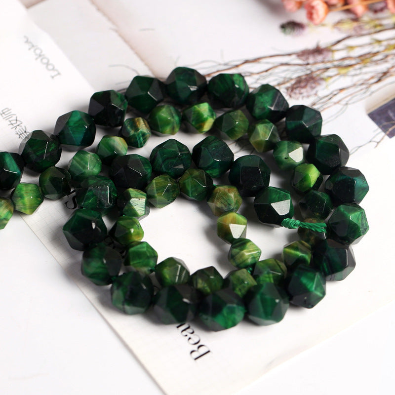Tiger eye cut rhombus beads loose beads