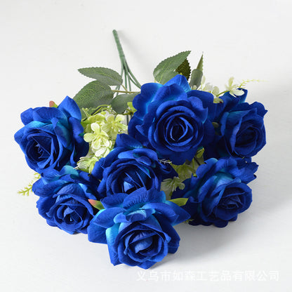 Artificial flower 7 heads Aisha rose