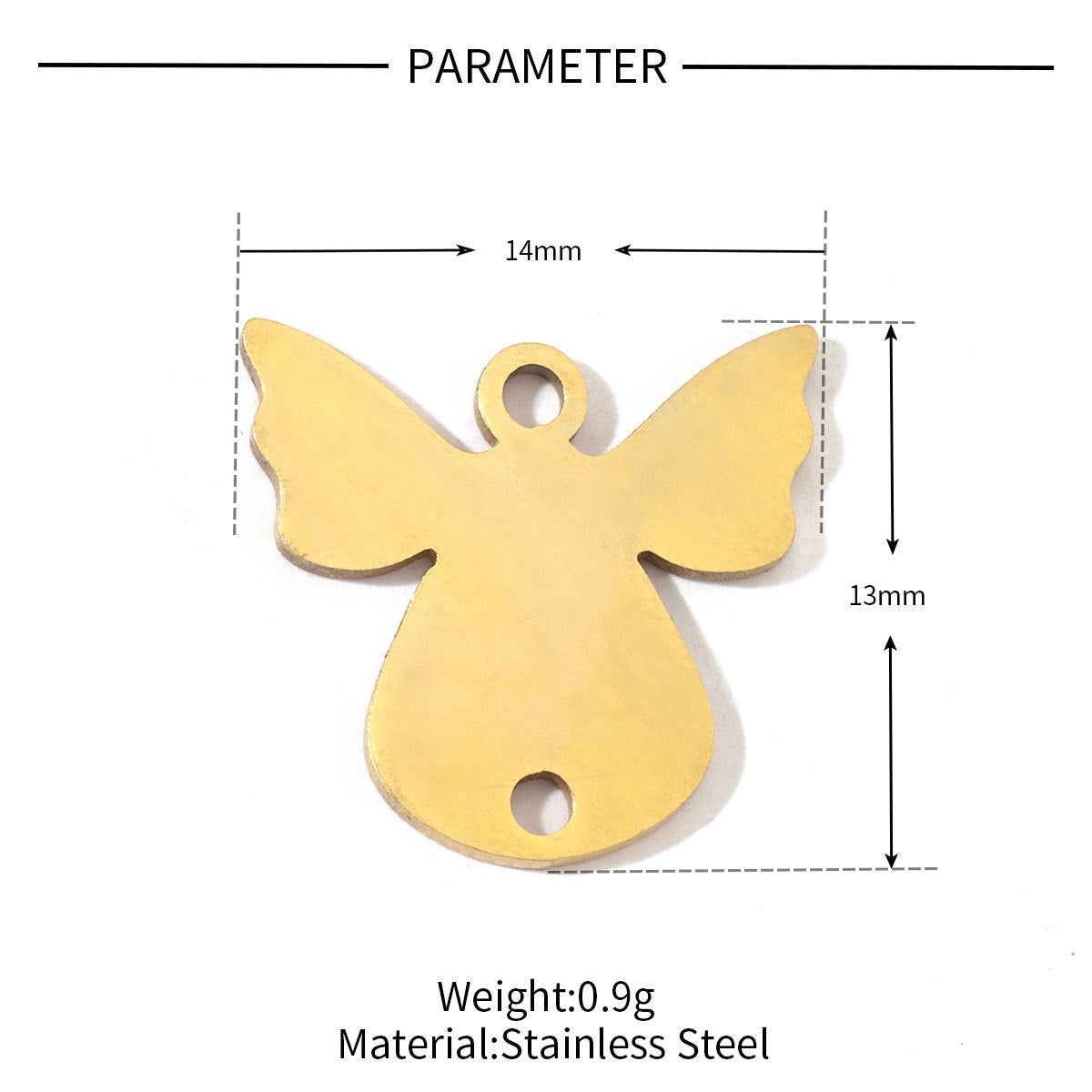 20 pcs/bag boy girl family titanium steel d pendant