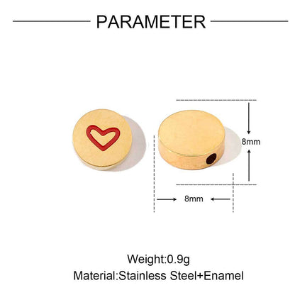 Beaded Buddha Eyes Titanium Steel Pendant