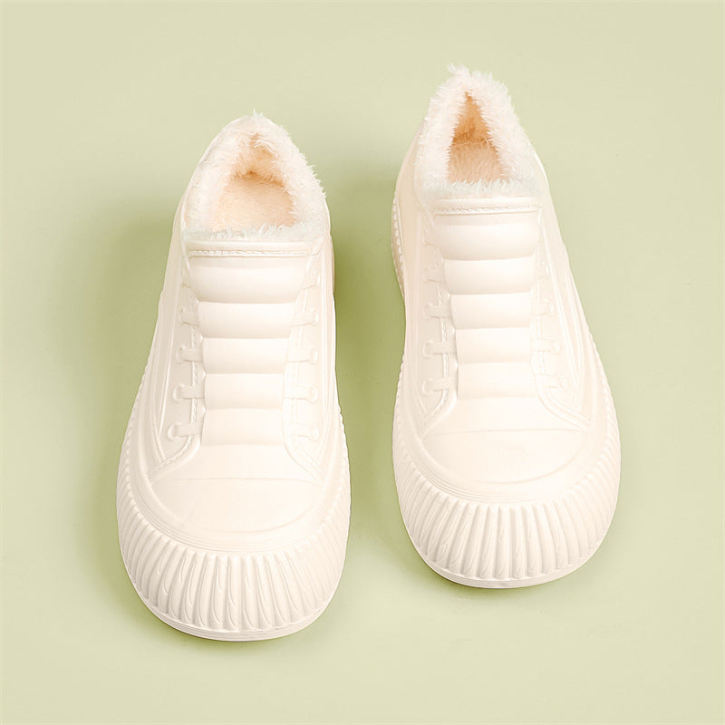 Height-increasing rain shoes for women