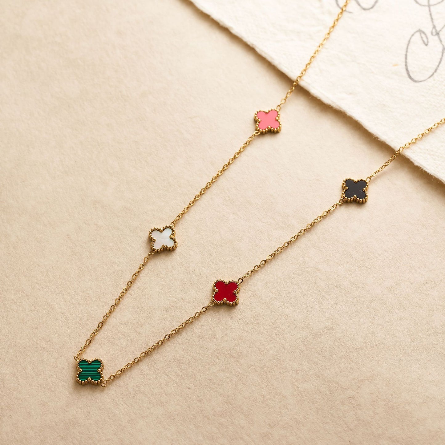 Titanium Steel Four-Leaf Clover Necklace