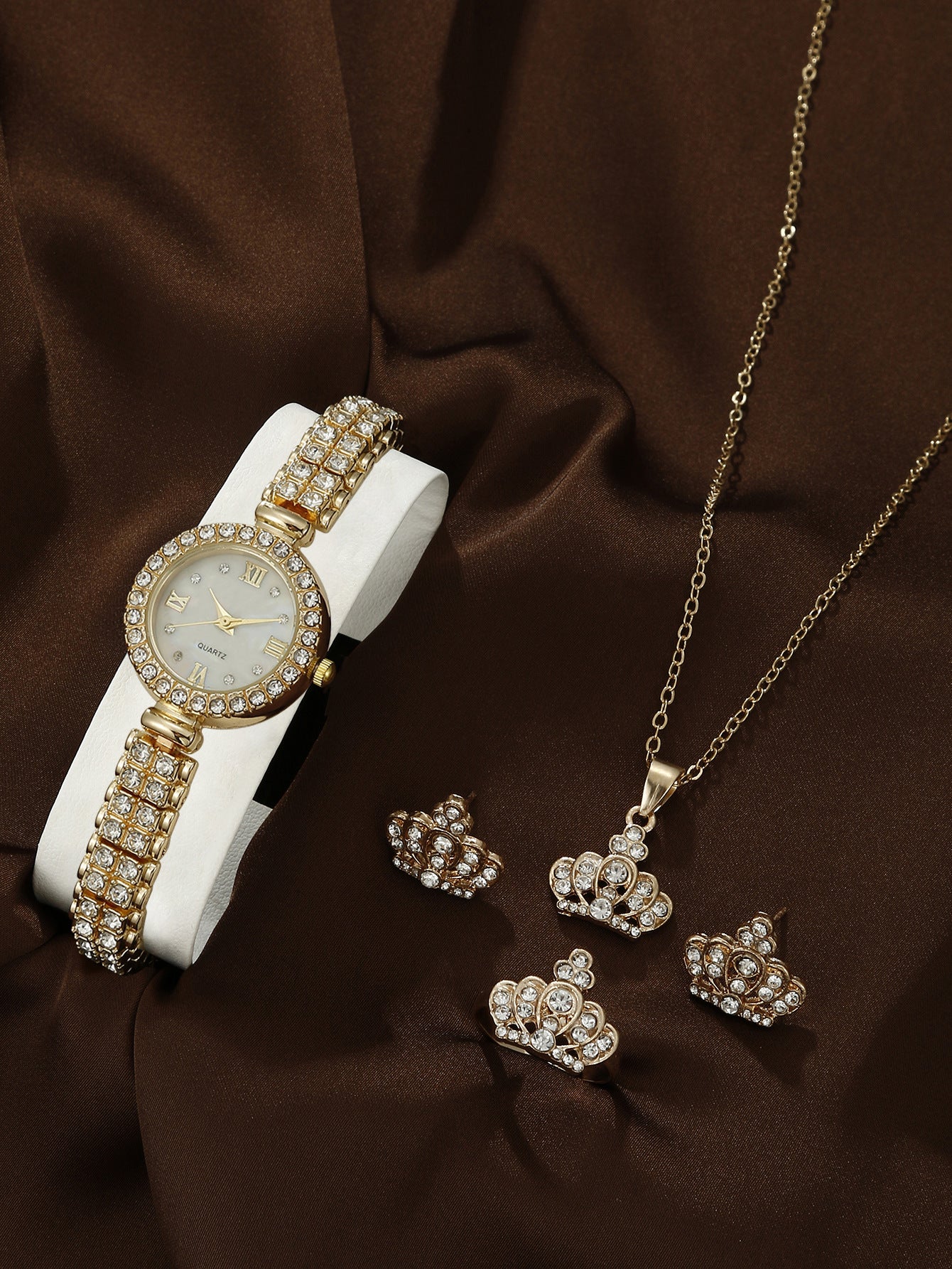 Alloy Quartz Watch Fashion Set