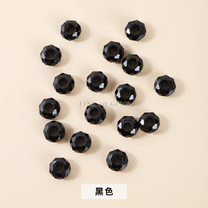 14Mm crystal cut flat beads loose beads