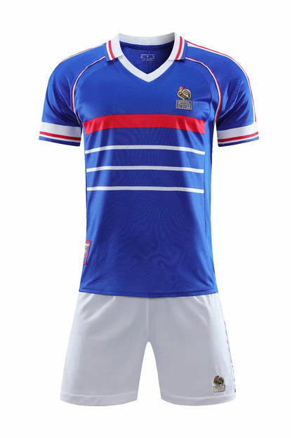 98 World Cup France 10 Zidane Classic Retro Adult Kids Set Jersey