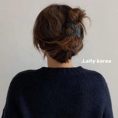 8-Shape geometric disc hair horizontal clip matte grab clip