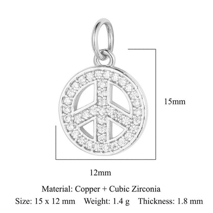 Virgin of the Cross Copper Zircon Shell Necklace Bracelet Pendant