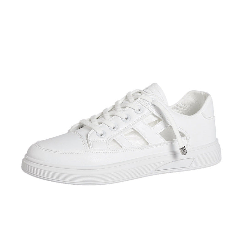 Flat mesh breathable shoes