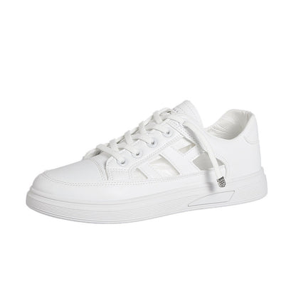 Flat mesh breathable shoes