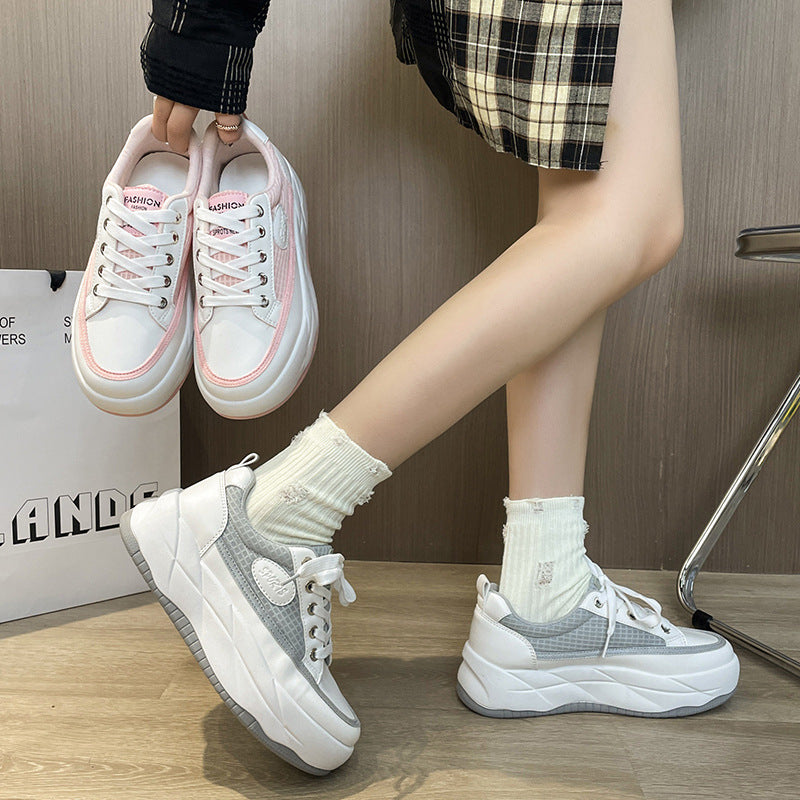 Zapatillas informales de malla transpirable para mujer de primavera 