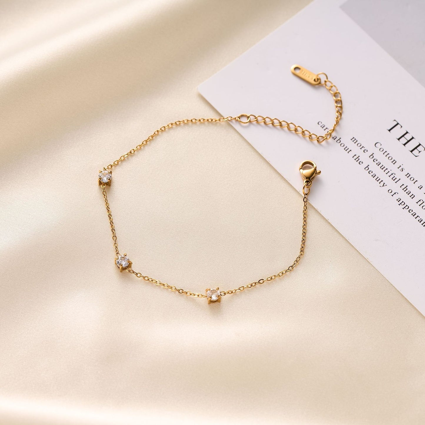 Titanium Steel Diamond Bracelet