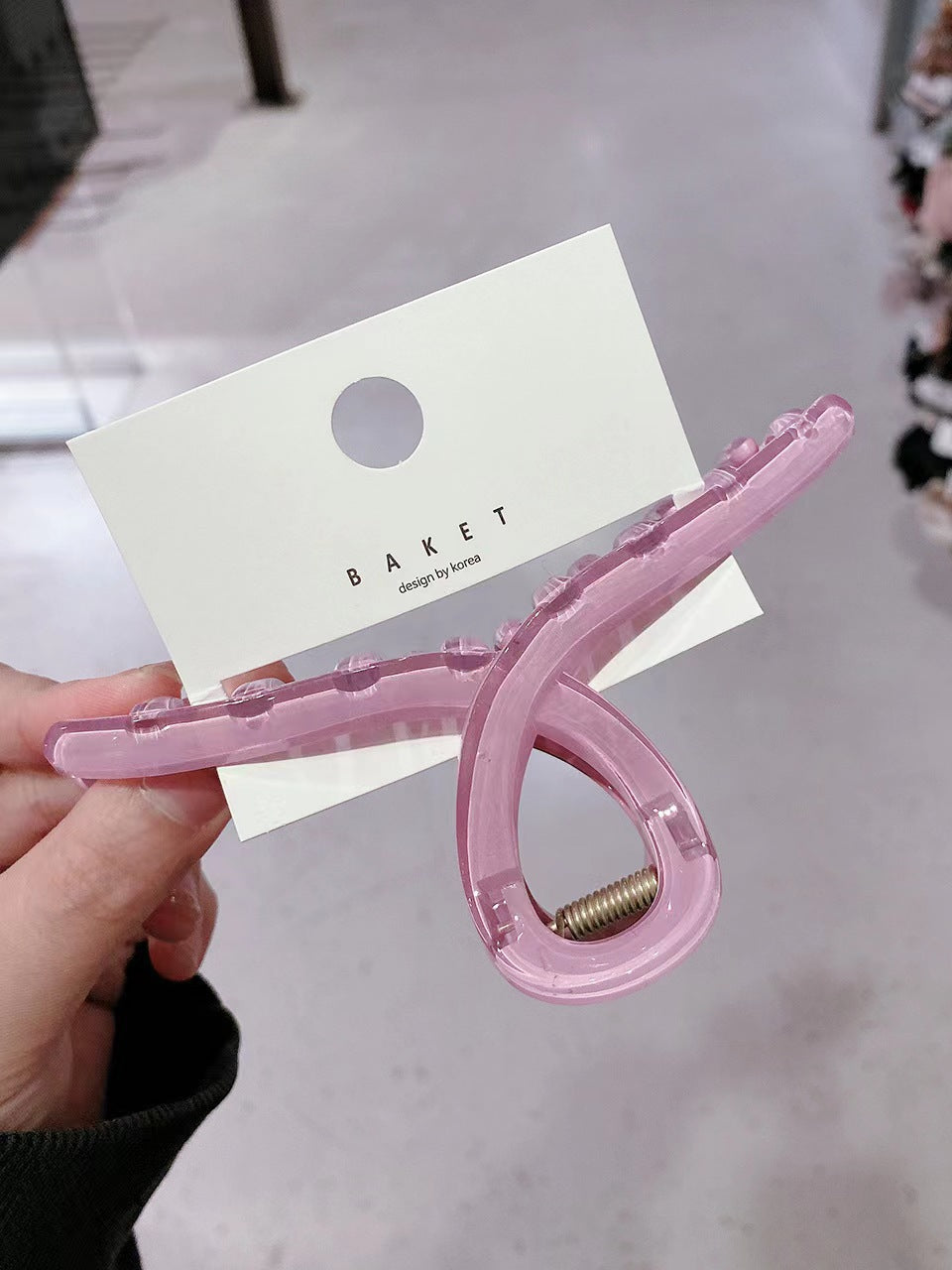 Jelly large disc hair grab clip