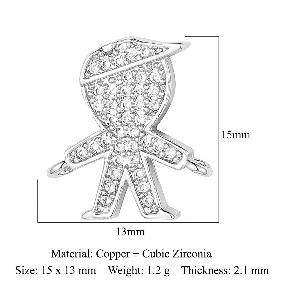 Copper zircon DIY jewelry accessories dripping love