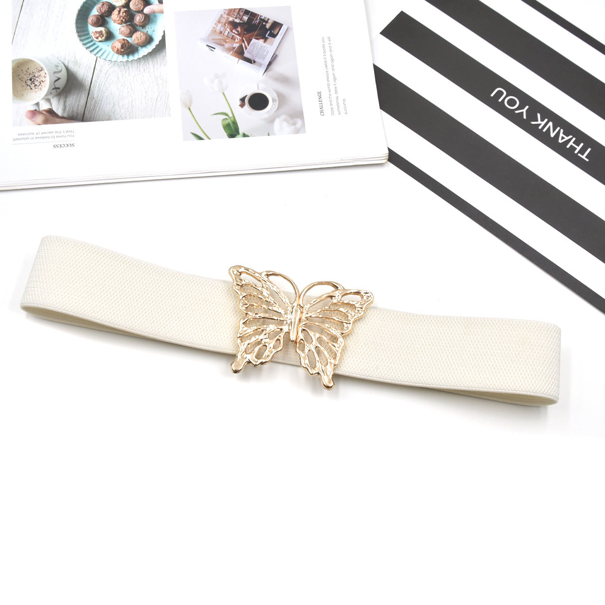 Hollow butterfly decorative belt