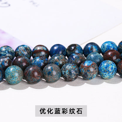 Optimized blue colored stone loose beads