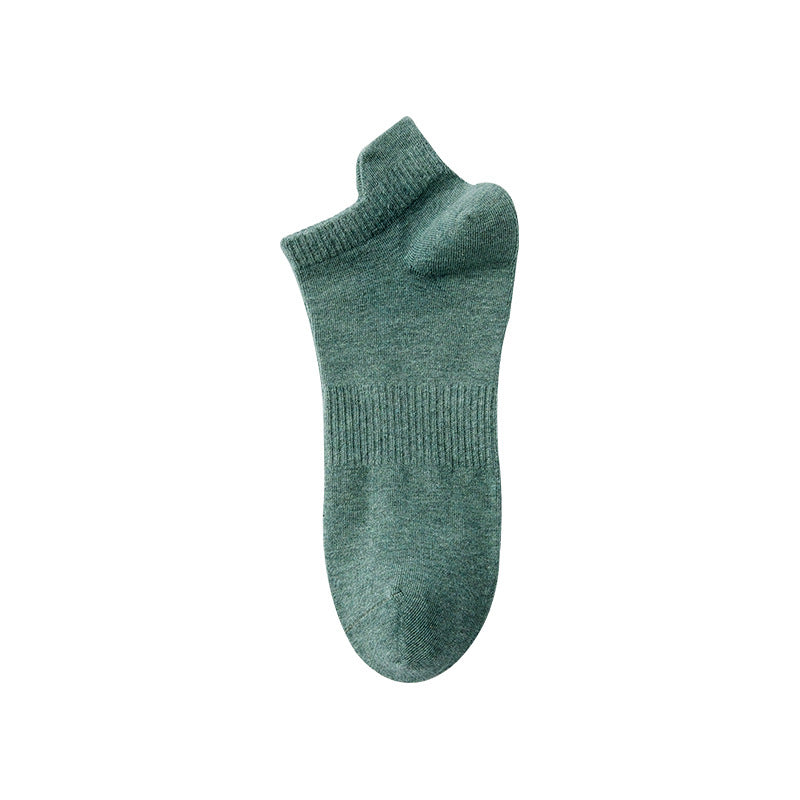 Calcetines tobilleros de algodón transpirables para hombre de primavera y verano 