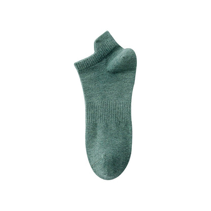 Calcetines tobilleros de algodón transpirables para hombre de primavera y verano 