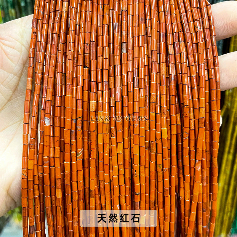 2X4mm agate round tube beads loose beads