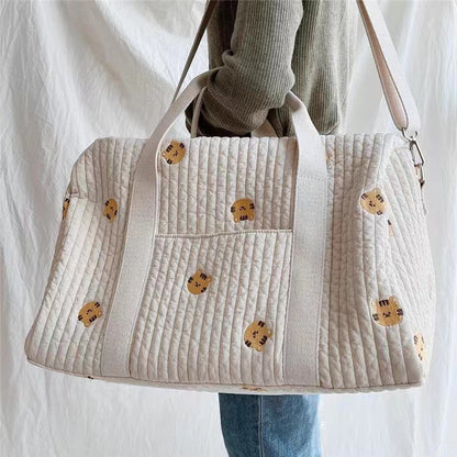 Embroidered Travel Bag Large Capacity Crossbody Bag