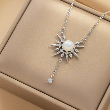 Vintage Pearl Drop Pendant Necklace, Elegant and Simple