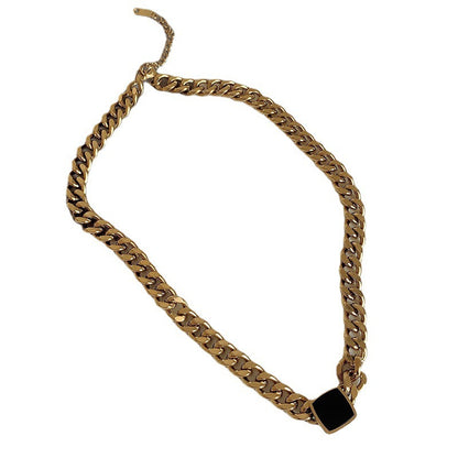 Exaggerated titanium steel thick chain necklace