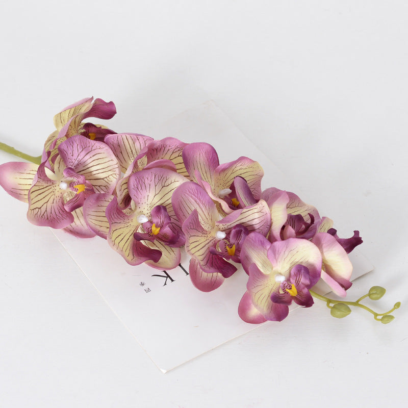 9 autumn color Phalaenopsis artificial flowers