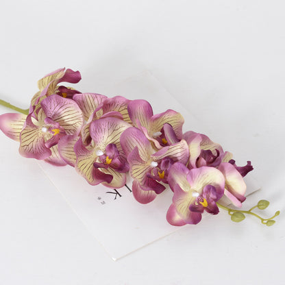 9 autumn color Phalaenopsis artificial flowers