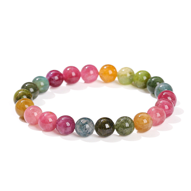 7A Natural Rainbow Tourmaline Bracelet