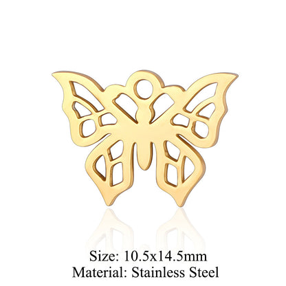 5 pcs/titanium steel pendant swan elephant gecko dolphin