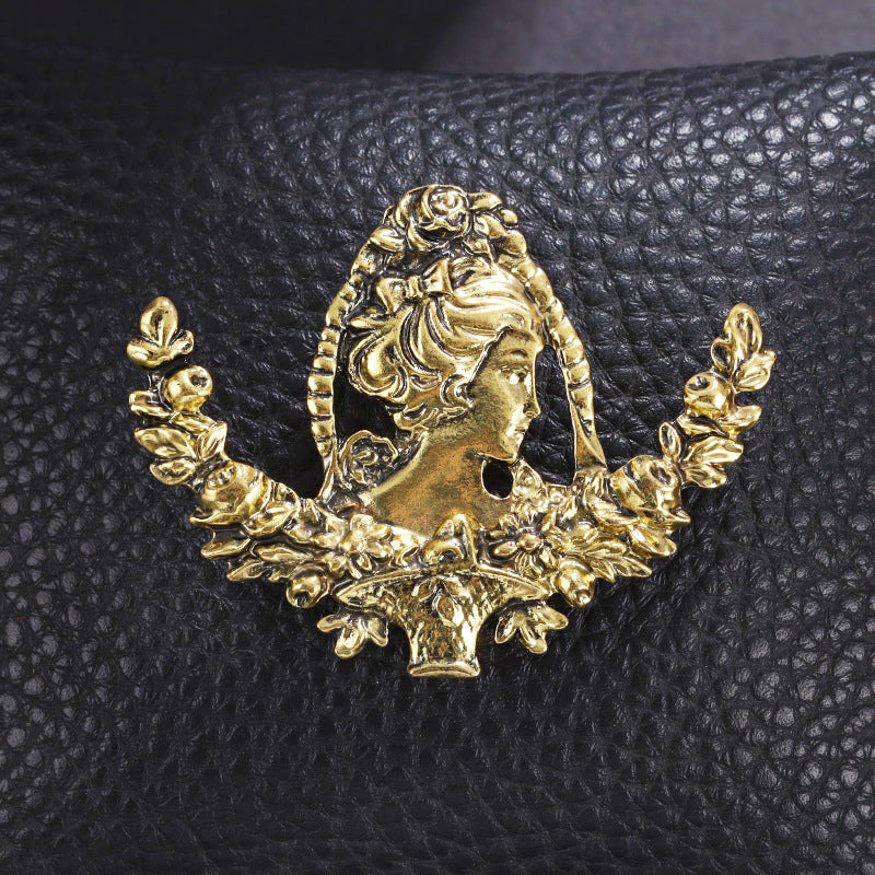 Chinese style metal brooch