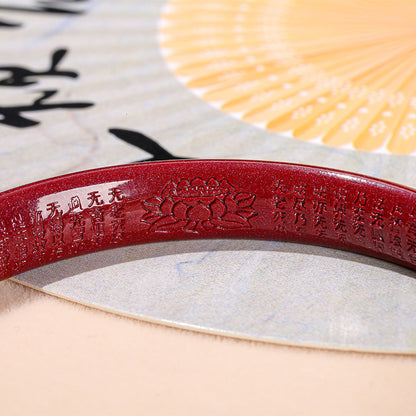 Cinnabar Heart Sutra Bracelet