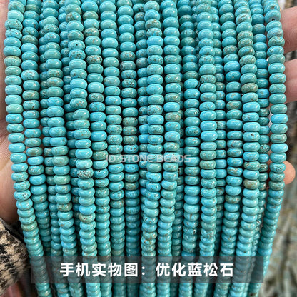 6 * 4Mm natural stone crystal abacus beads loose beads