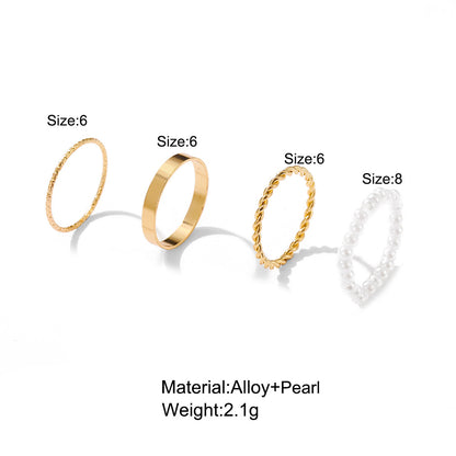 four piece ring set