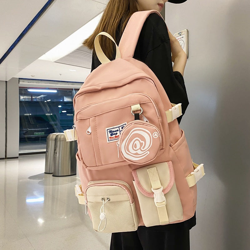 Couple backpack large capacity middle school student schoolbag