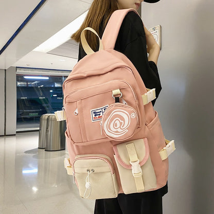 Couple backpack large capacity middle school student schoolbag