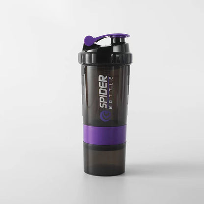 Three-layer compact protein powder shaking cup