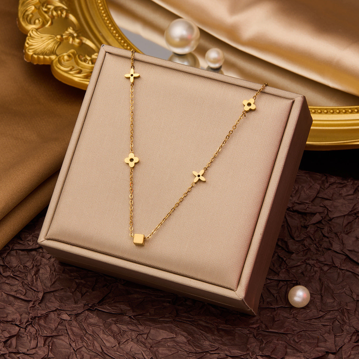 Women's Titanium Steel Clavicle Necklace — Summer Fashion