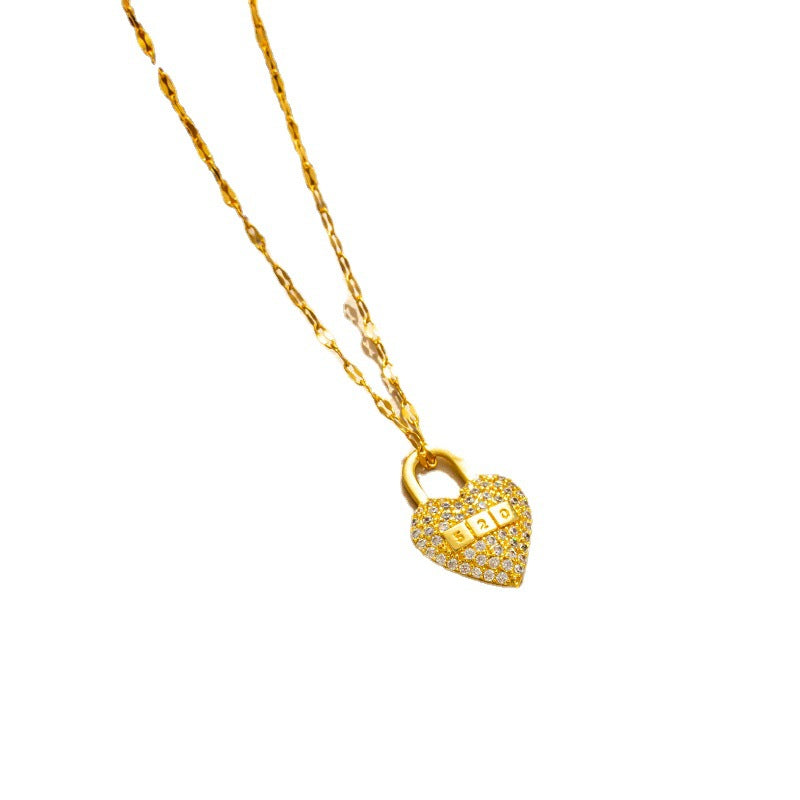 Heart 520 Luxury Necklace for Women, Titanium Steel Chain