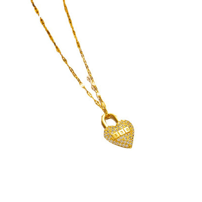 Heart 520 Luxury Necklace for Women, Titanium Steel Chain