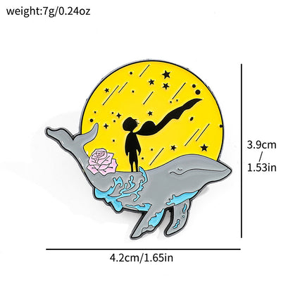 Cartoon Little Prince Metal Pin