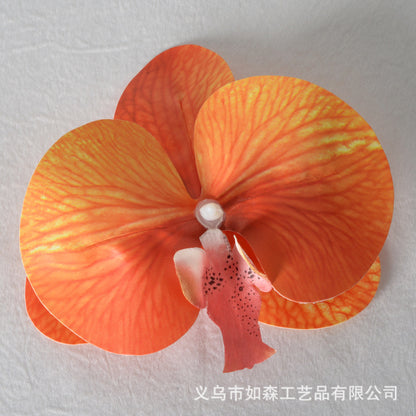 Cabeza de flor de orquídea mariposa de laminación 3D de simulación 