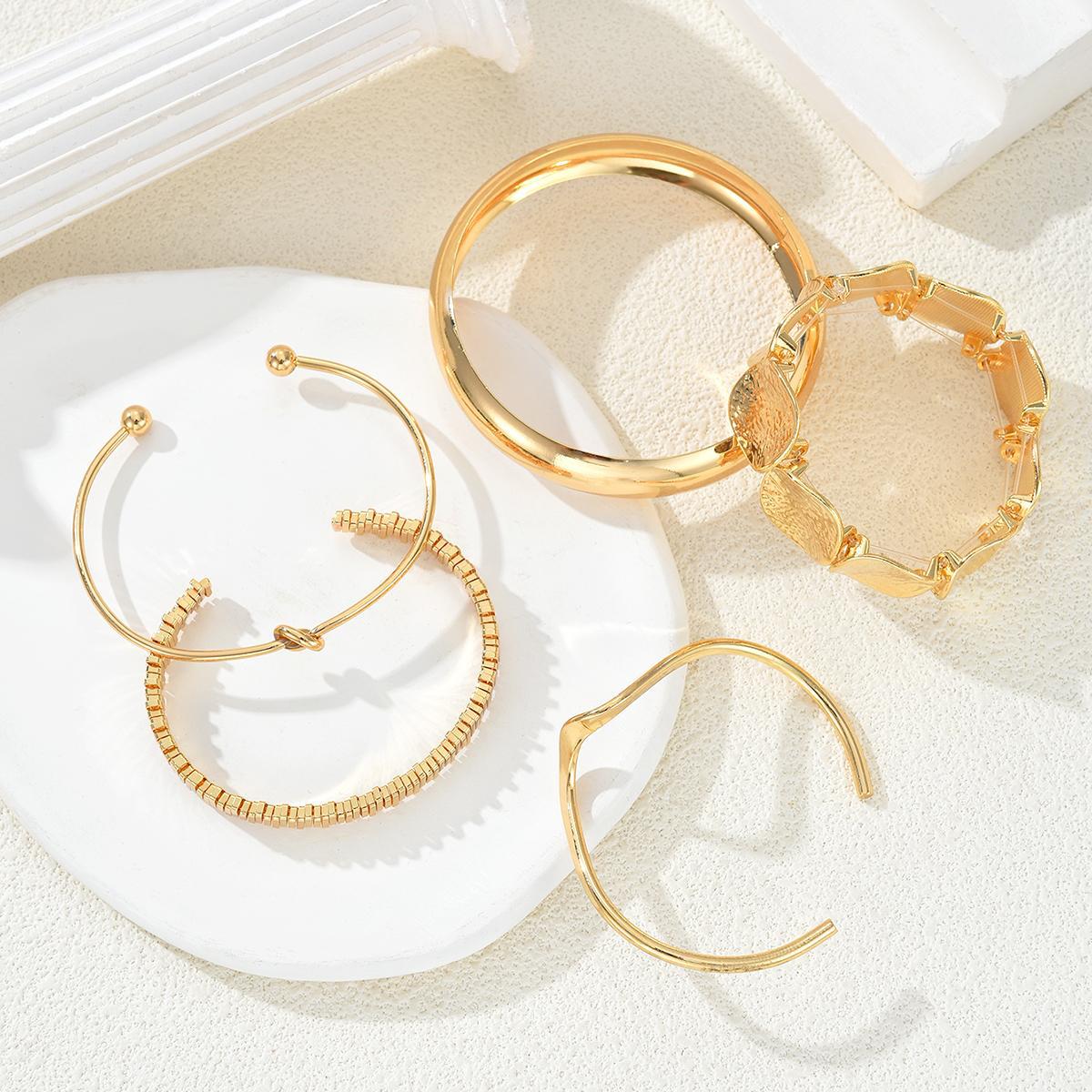 Retro Open Chain Bracelet Set