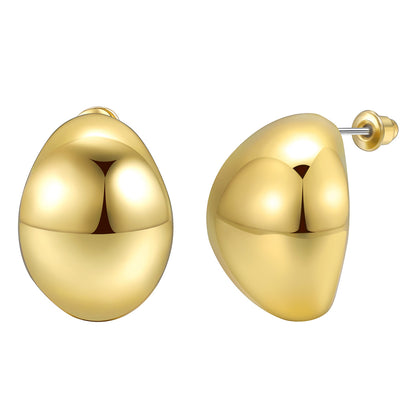 Gold teardrop earrings