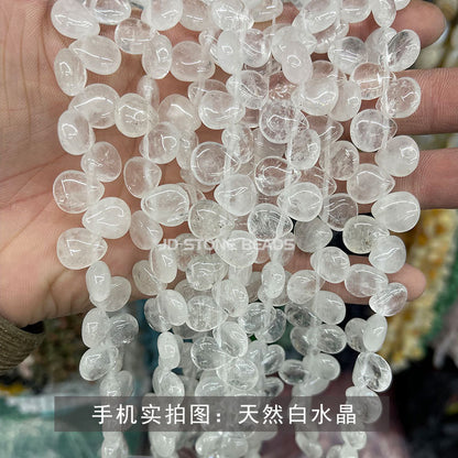 Crystal agate water drop beads loose beads