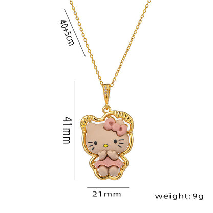 Pingentes de animais fofos de desenho animado: urso, coala, aço titânio 